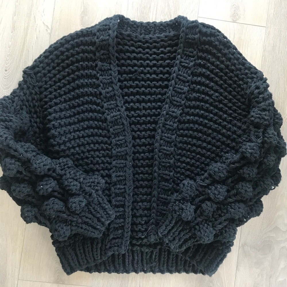 Sweater with Pom Pom arms